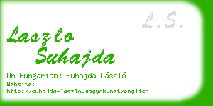 laszlo suhajda business card